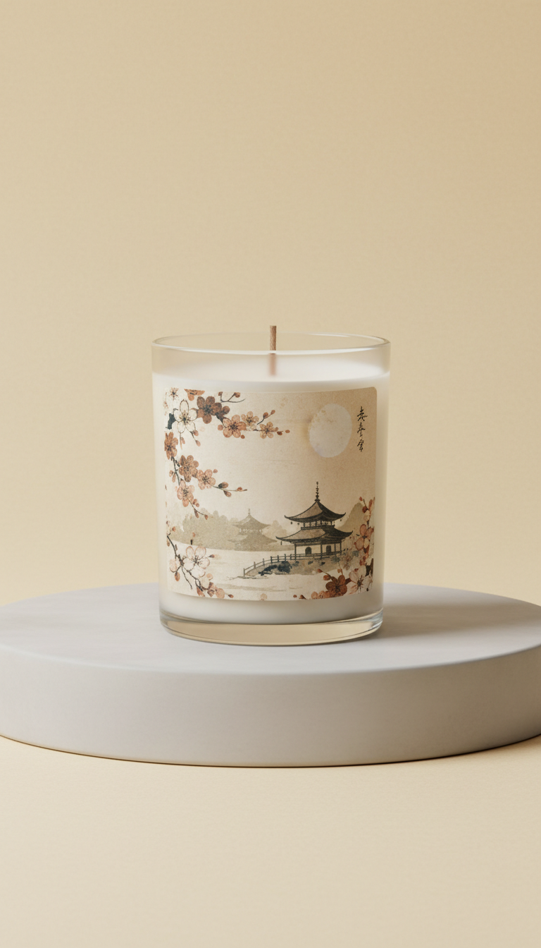 Kyoto Garden Glass Candle